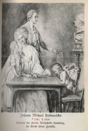 Johann Michael Hudtwalcker (1747 – 1818) with his family.
